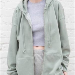 Brandy Melville teal hoodie. Like new condition